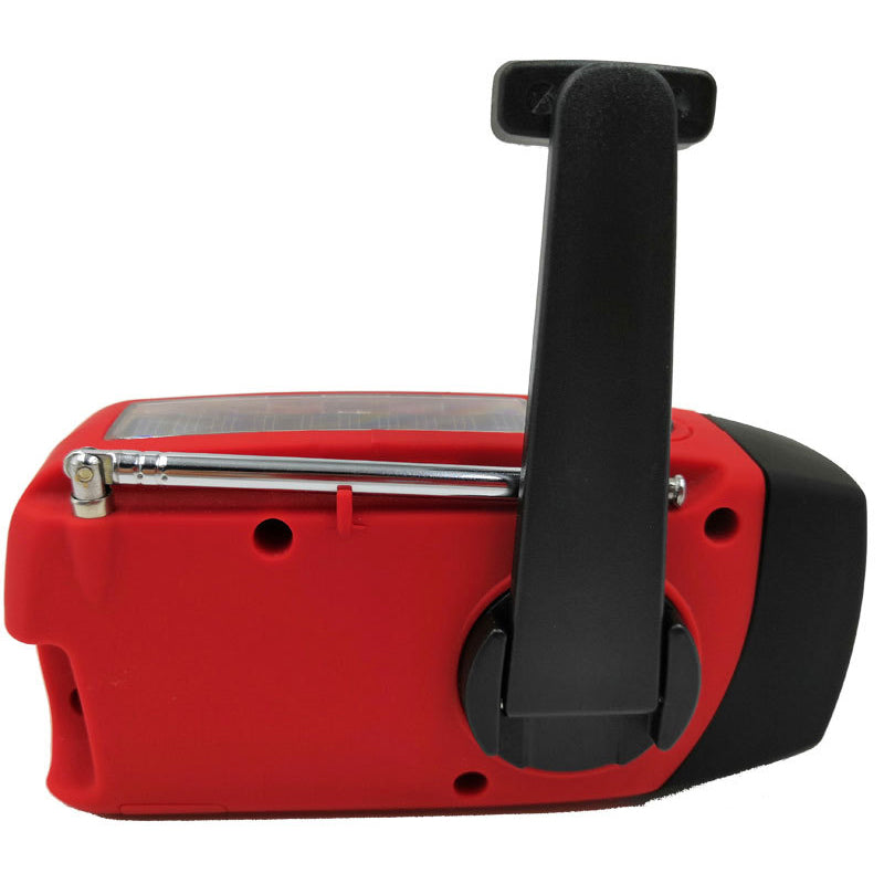 Hand-Crank & Solar Emergency Radio with LED Flashlight