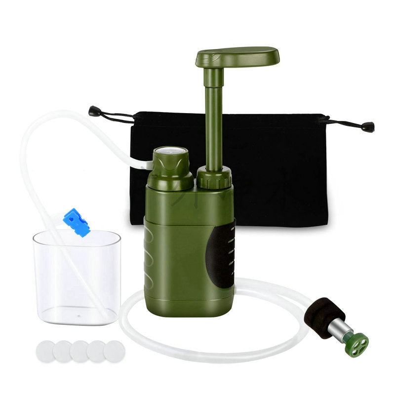 Portable Water Filter Pump | 3-Stage Camping Filter