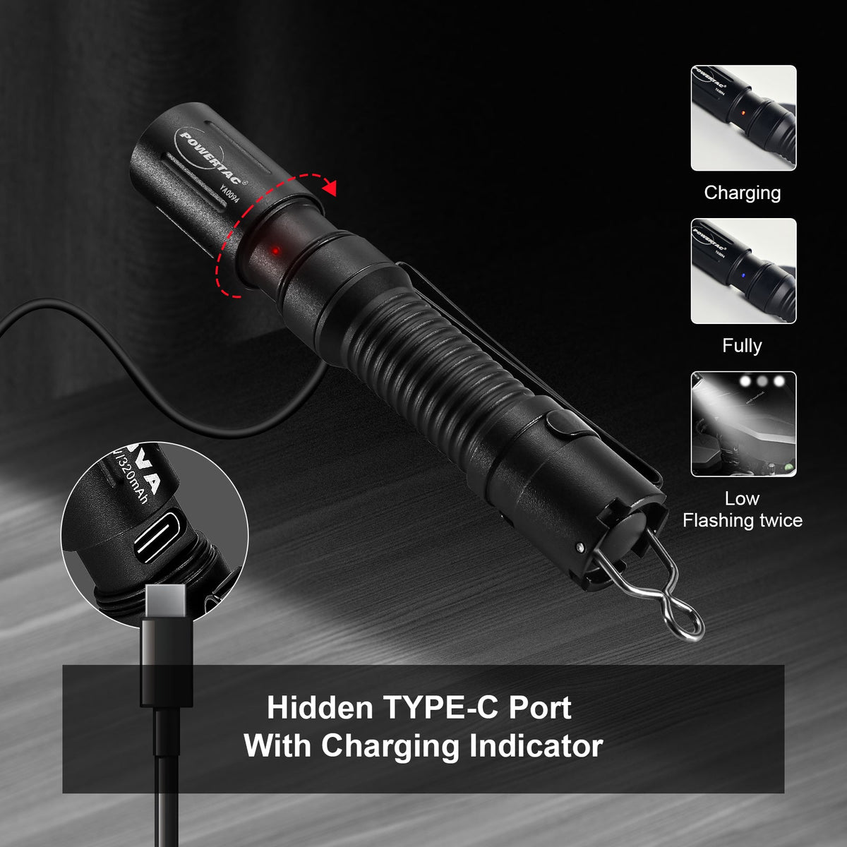 E3R Nova- 820 Lumen Rechargeable Flashlight