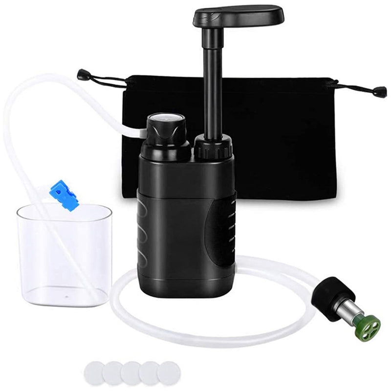 Portable Water Filter Pump | 3-Stage Camping Filter