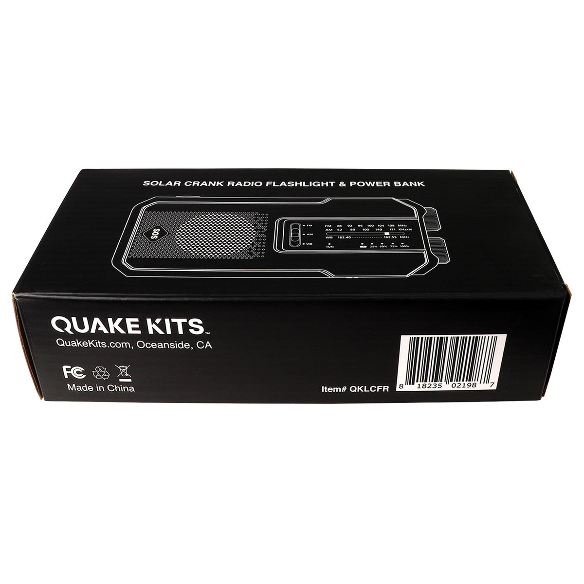 Quake Kits 4-in-1 Emergency Weather Radio & Flashlight