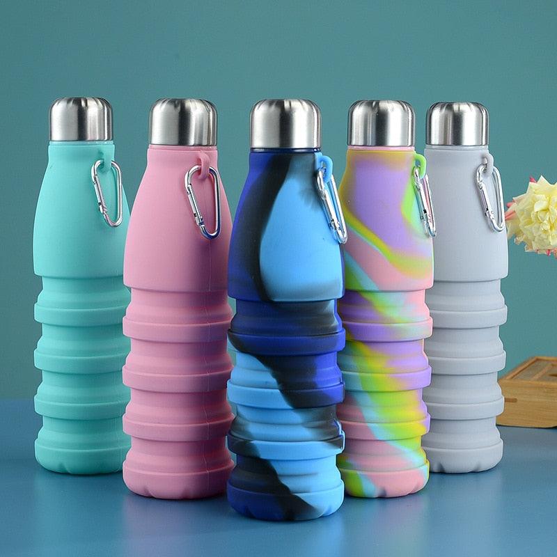 550 mL Collapsible Silicone Water Bottle