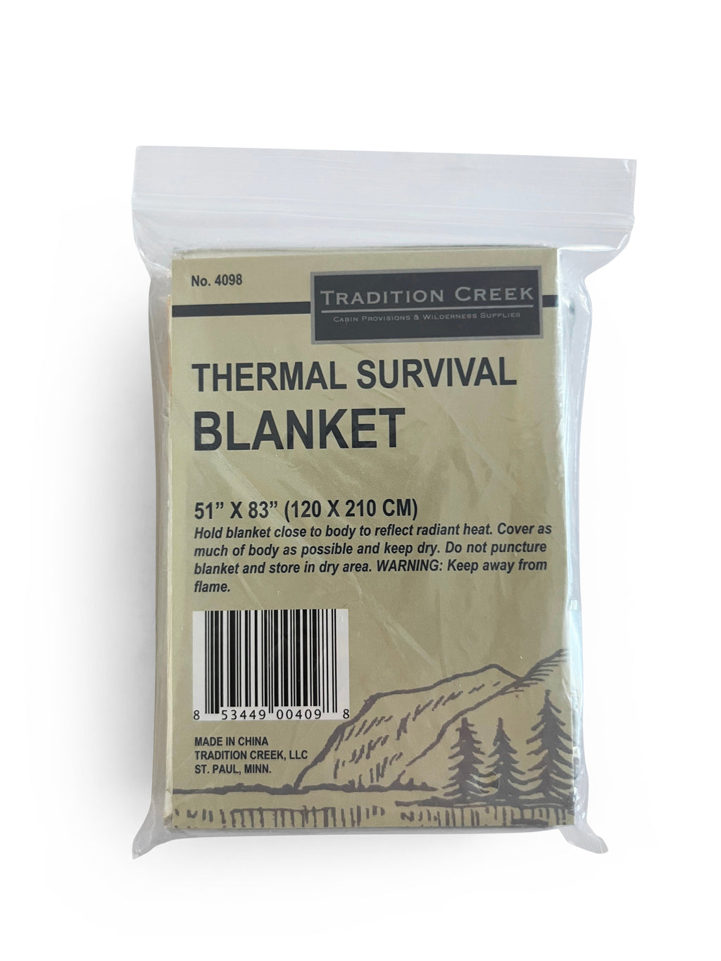 Thermal Survival Blanket - 5 Pack
