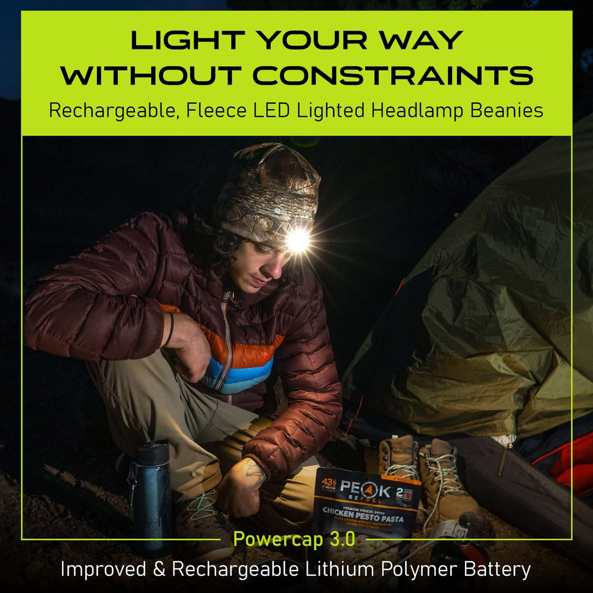 POWERCAP 3.0 Rechargeable LED Fleece Beanie
