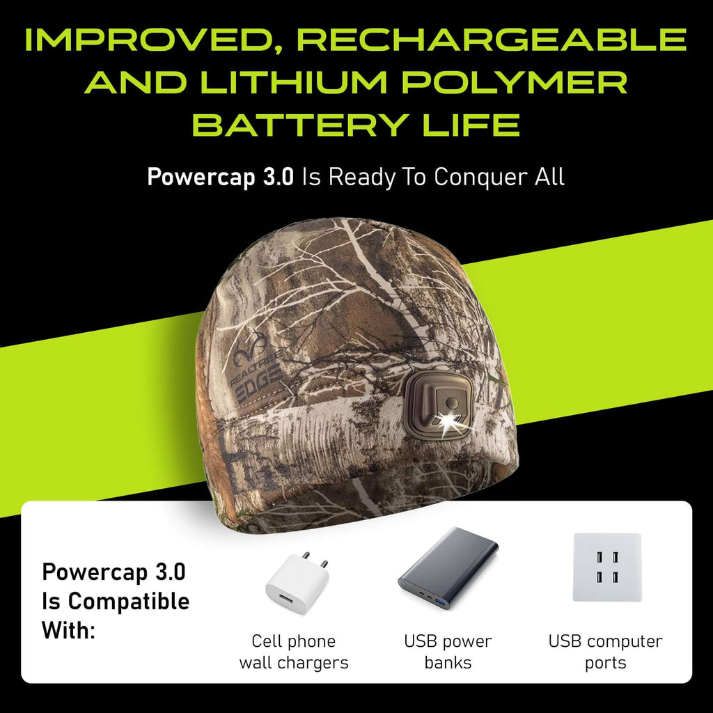 POWERCAP 3.0 Rechargeable LED Fleece Beanie
