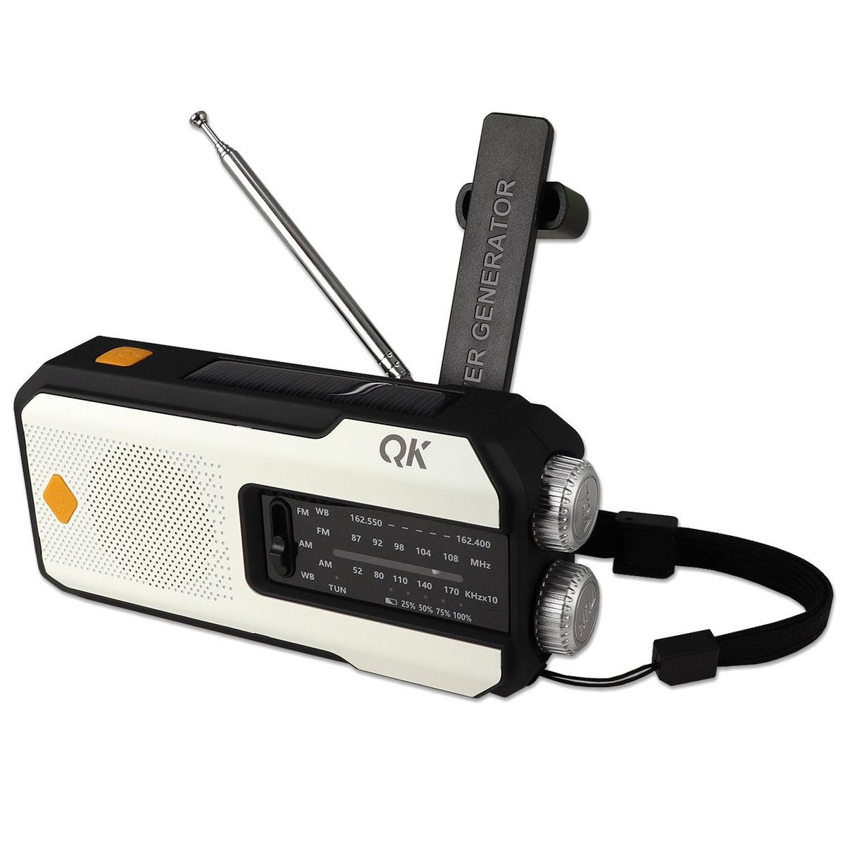 Quake Kits 4-in-1 Emergency Weather Radio & Flashlight