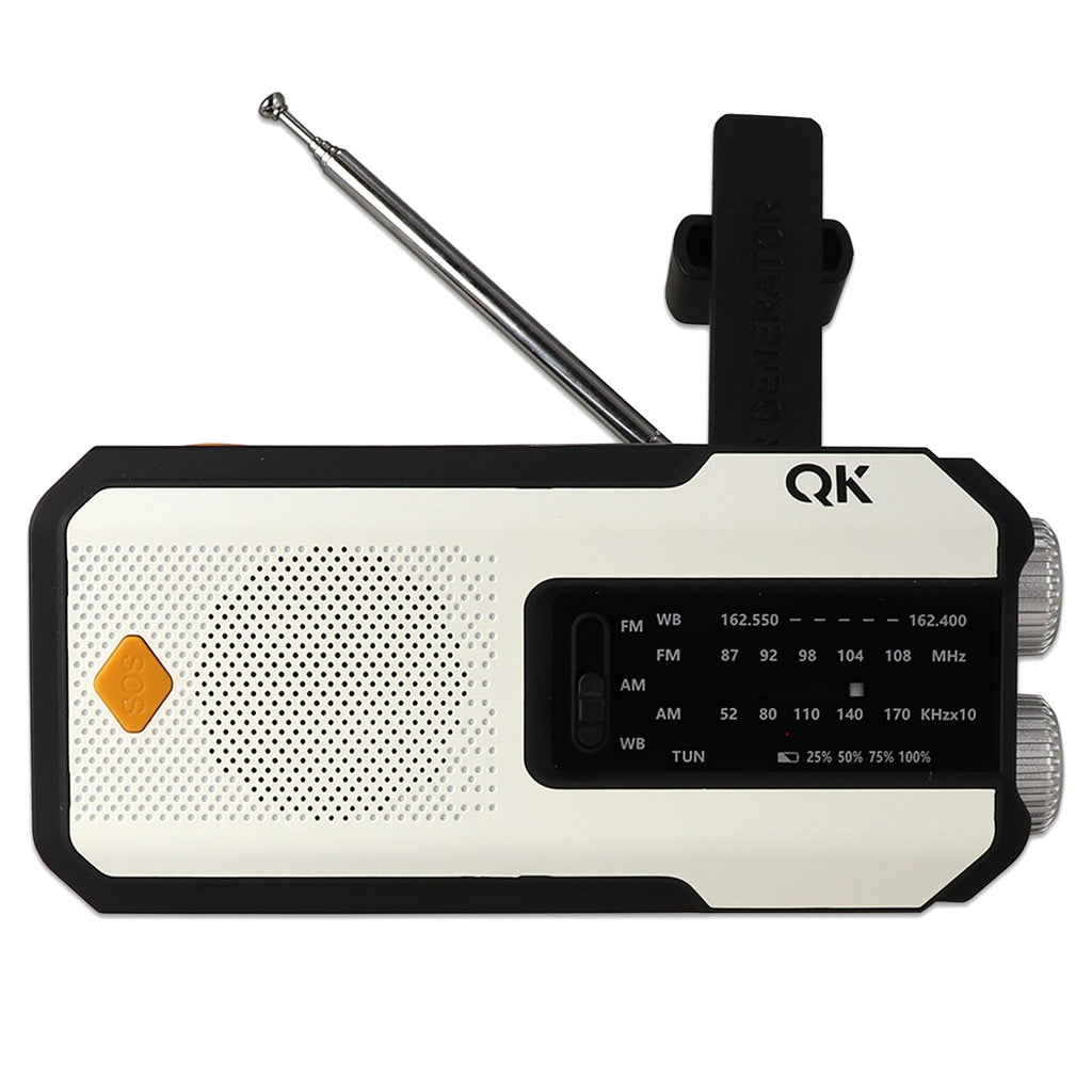 Quake Kits 4-in-1 Emergency Weather Radio & Flashlight