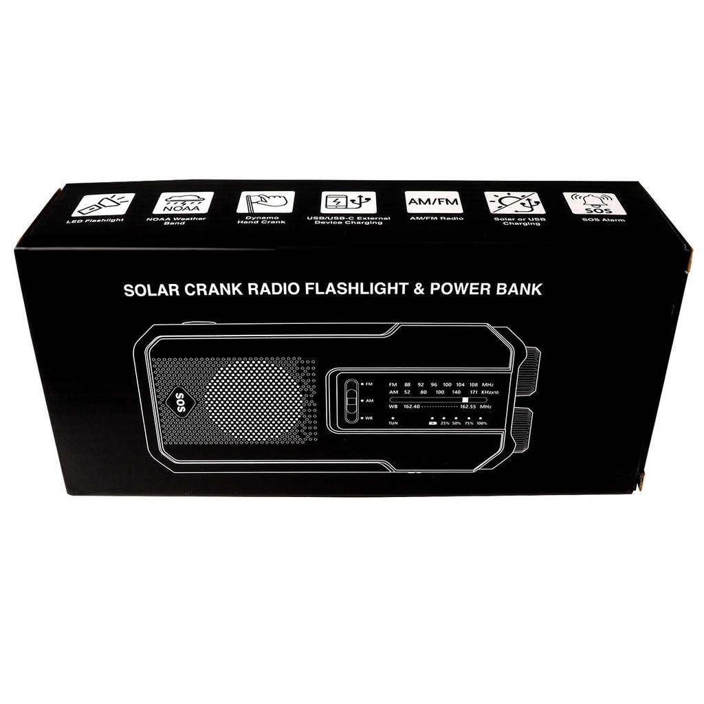 Quake Kits 4-in-1 Emergency Weather Radio & Flashlight