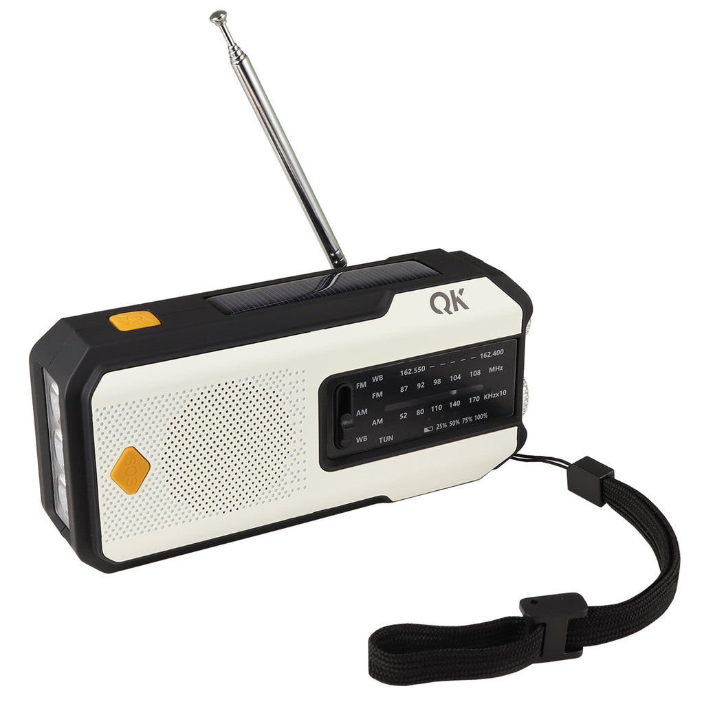 Quake Kits 4-in-1 Emergency Weather Radio & Flashlight