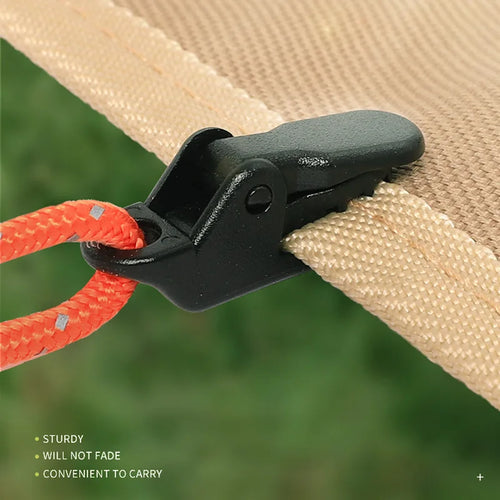 Camping Tent & Tarp Clamp Clips — 10, 20 or 50 Pieces