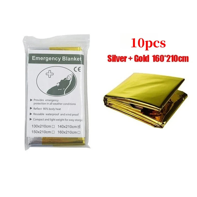 Emergency Thermal Poncho Blanket for Camping